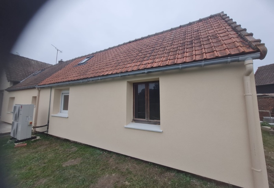 Isolation thermique par l'extérieur (ITE) — chantier Ovrance